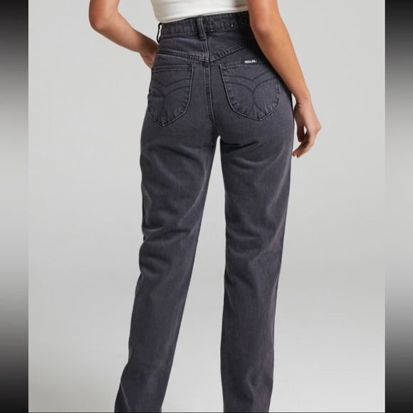 NWT Rollas Elle Jeans in Comfort Smoke - Size 27 - Picture 6 of 11